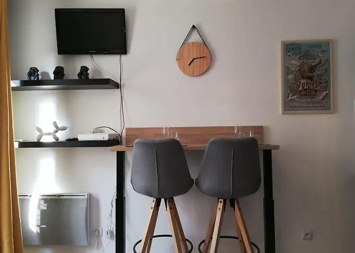 Studio Centre-Ville avec Terrasse et Parking Sécurisé Gratuit